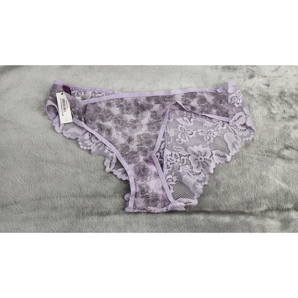 Adore Me Womens Large Cheeky Onita Purple Panty NWT